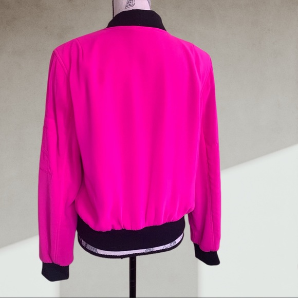 Hot pink JUICY COUTURE bomber jacket SMALL - Picture 4 of 10